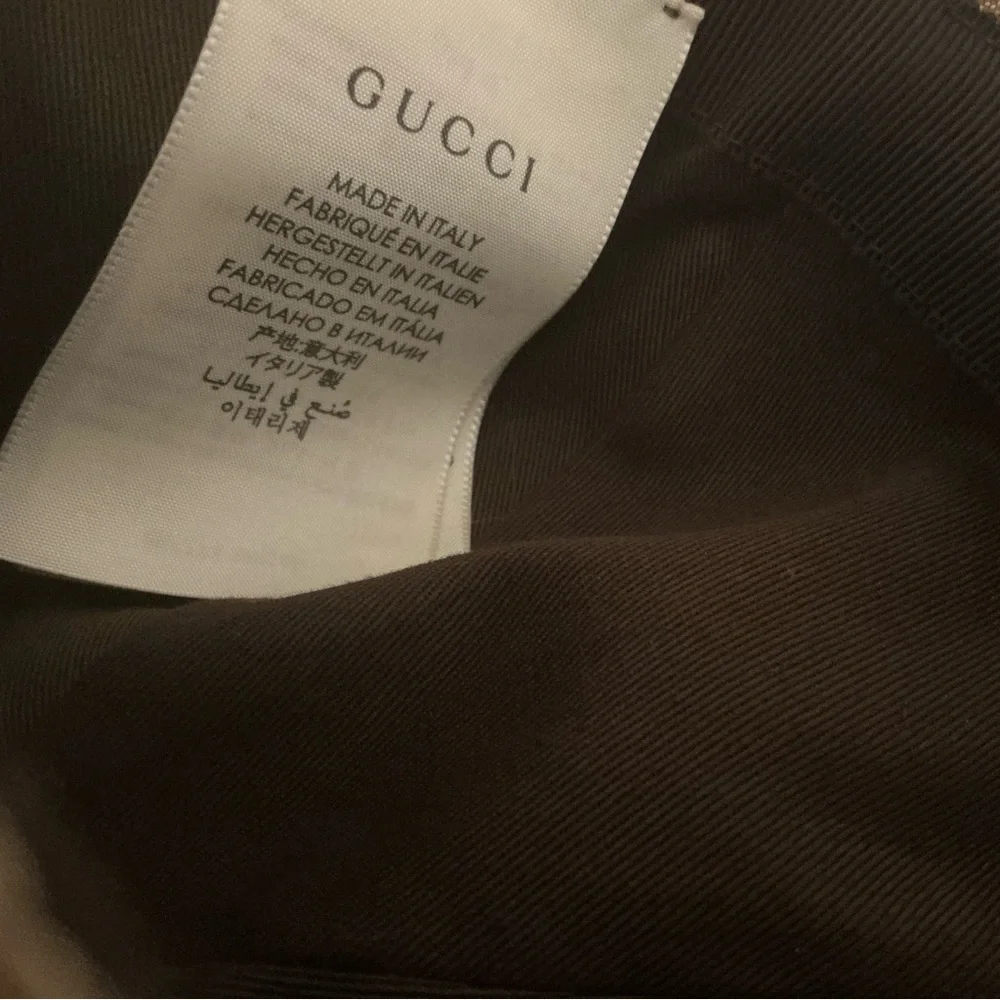 Gucci kids supreme GG designer baseball hat beige brown GG monogram size S